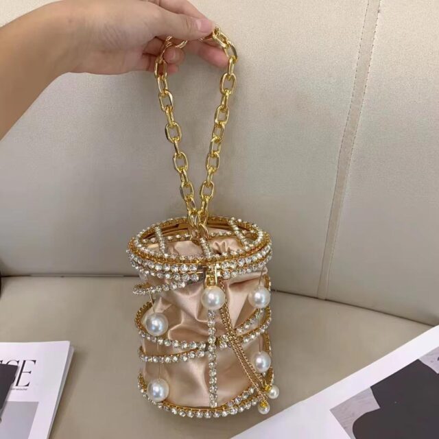 Rhinestone Gold bag